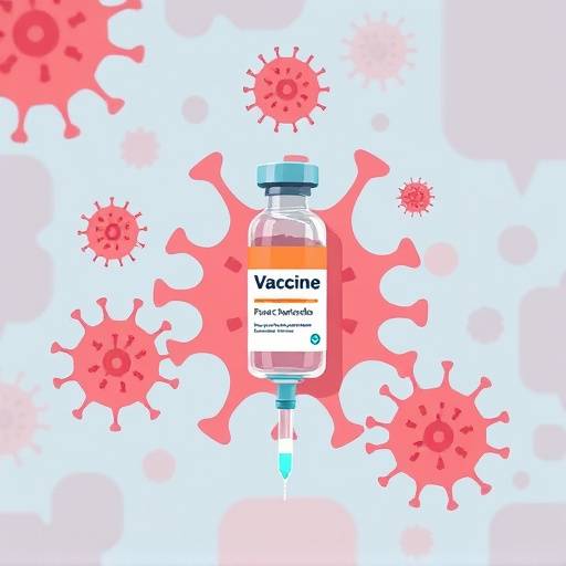 A graphic illustrating how vaccines work by stimulating the immune system to produce antibodies.
